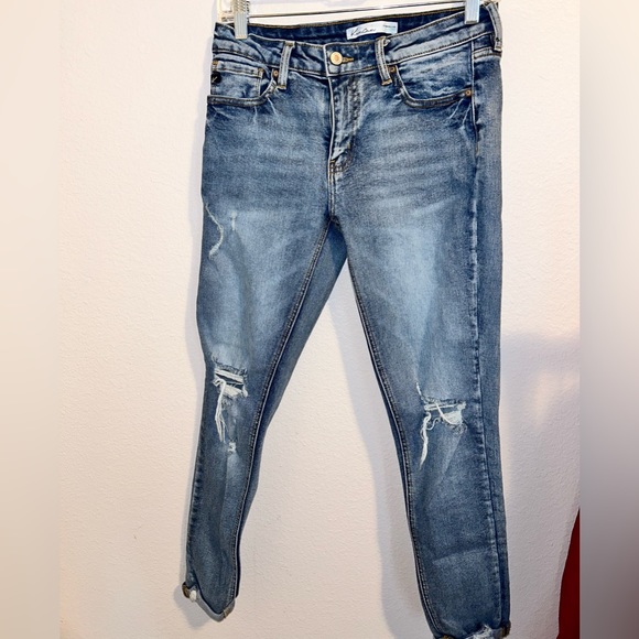 KanCan Distressed Skinny Jeans — W24in - Picture 2 of 7